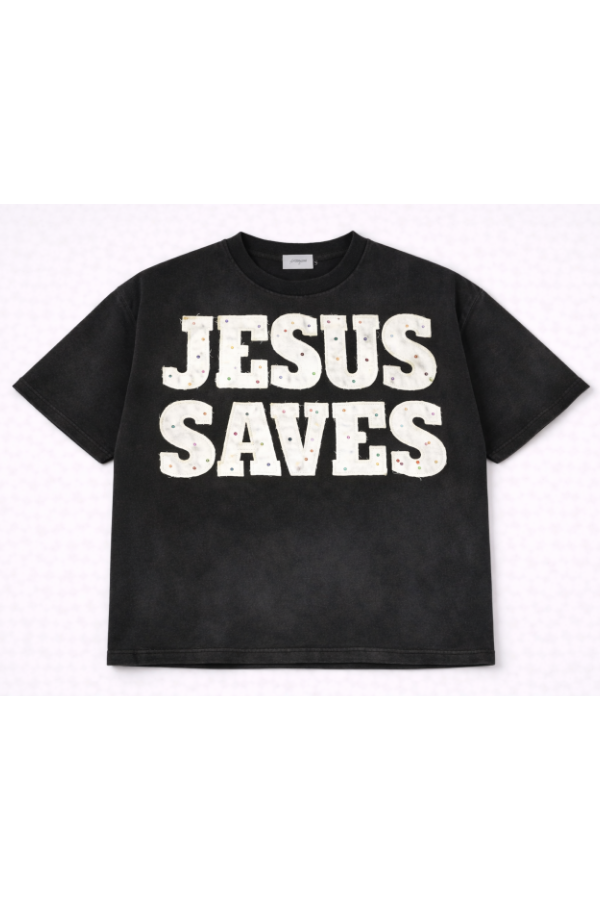 Black Savior Jeweled Tee