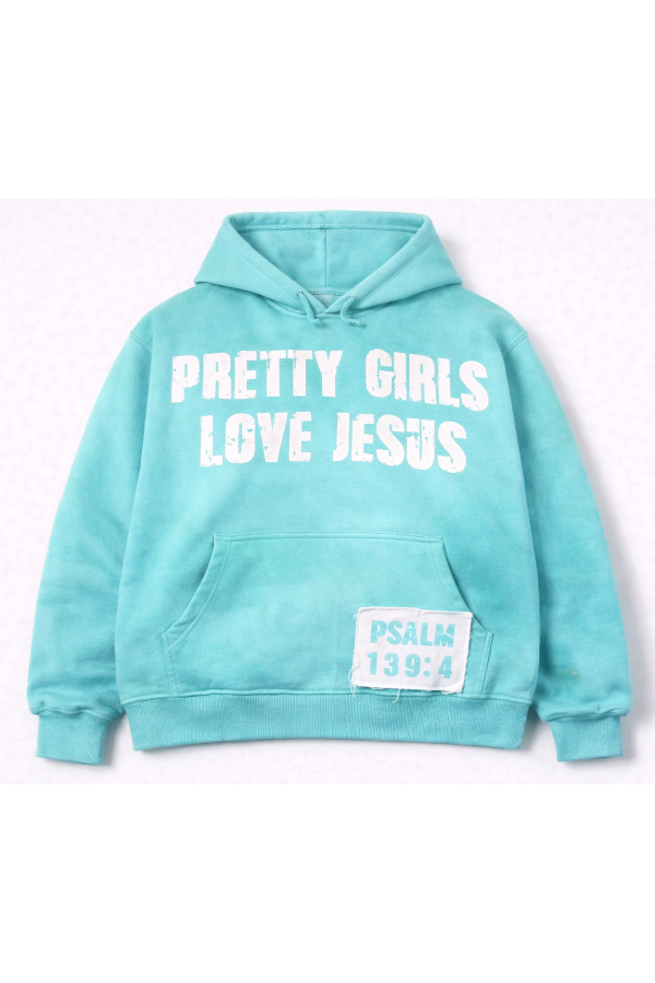Light Blue Pretty Girls Hoodie