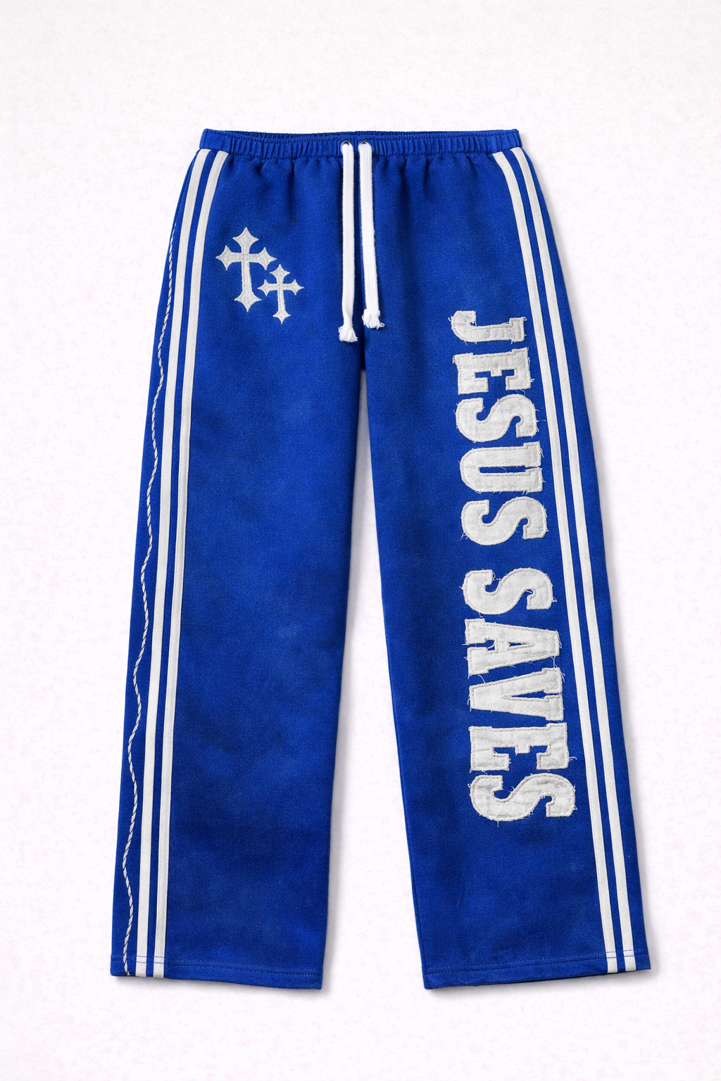Blue Jesus Saves Sweatpants