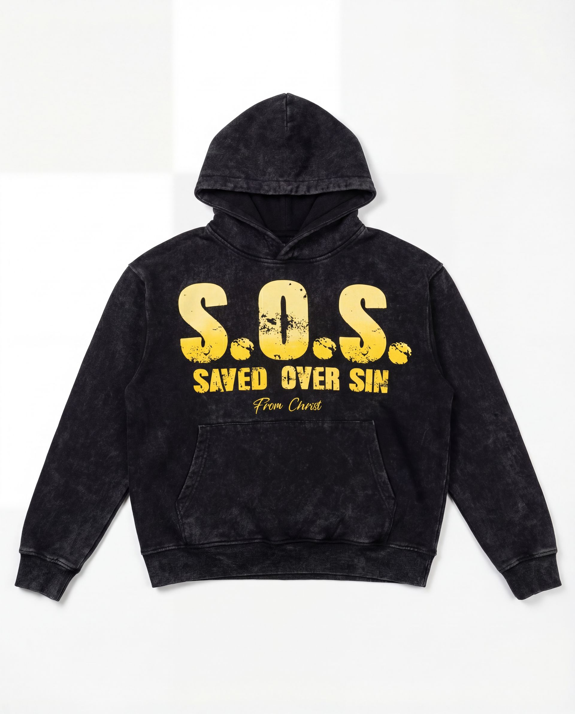 Black S.O.S. Hoodie